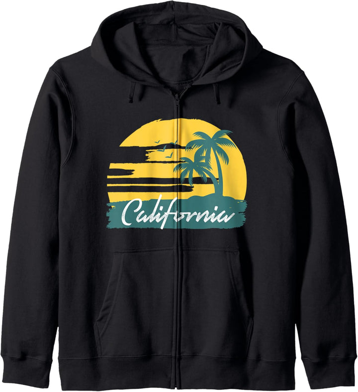 Vintage Style California 70er Retro-Trowback Design Kapuzenjacke