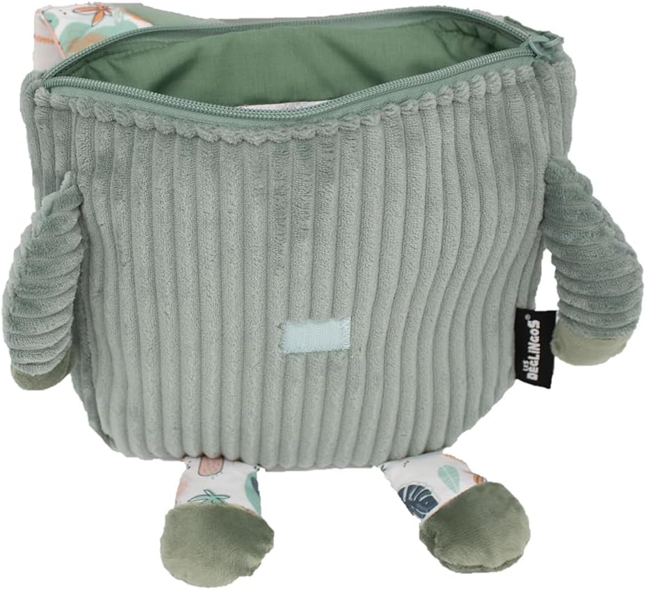 Les Déglingos - Rucksack aus Samt – ultraweich – Plüsch – Kindergartentasche oder Kindermädchen – ge