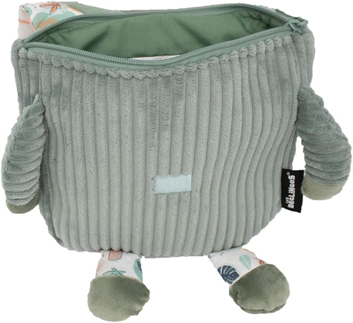 Les Déglingos - Rucksack aus Samt – ultraweich – Plüsch – Kindergartentasche oder Kindermädchen – ge