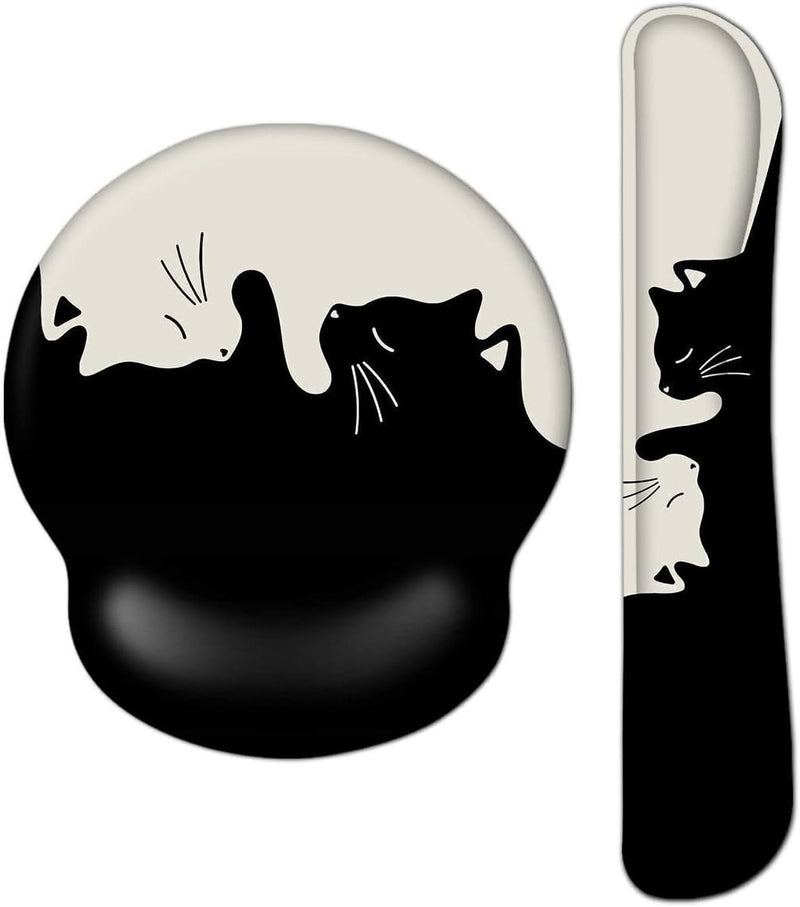 AOKSUNOVA Handballenauflage für Tastatur Maus Handgelenkauflage Ergonomisches Mauspad Set Mousepad m