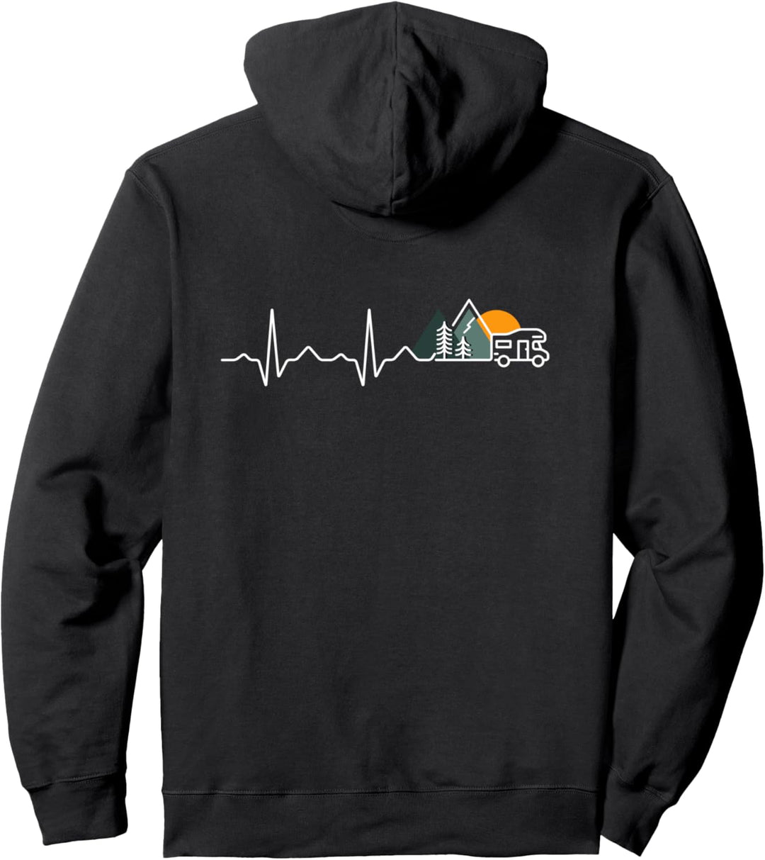 Herzschlag Wohnmobil Puls Camper Geschenk Frequenz Pullover Hoodie