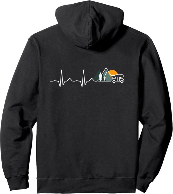 Herzschlag Wohnmobil Puls Camper Geschenk Frequenz Pullover Hoodie