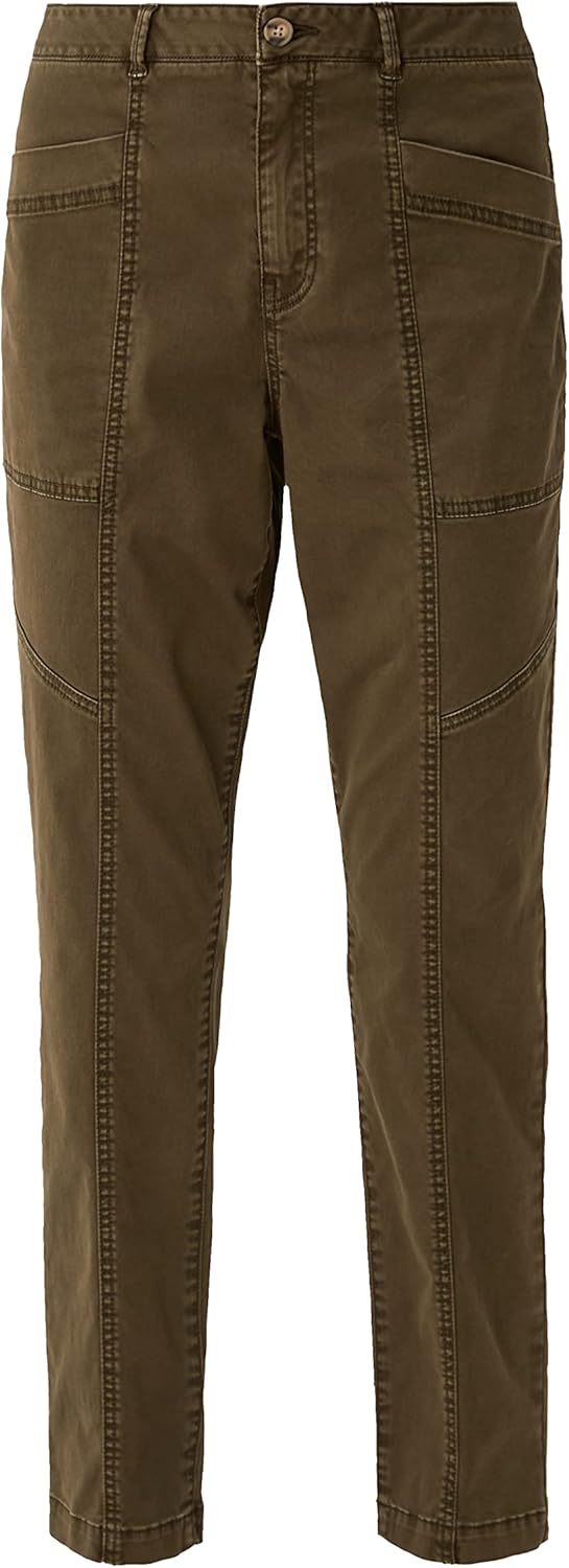 S. Oliver Damen Jeans Hose Comfort Chino Gabardinestretch Olive 32W / 28L 7946, 32W / 28L 7946
