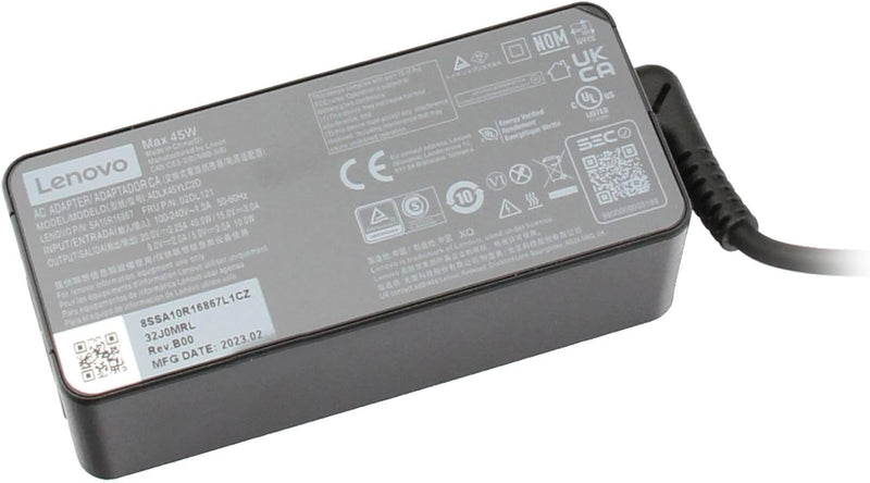 Lenovo 02DL101 Original USB-C Netzteil 45 Watt für ThinkPad A475 (20KL/20KM), E580 (20KS/20KT), T580