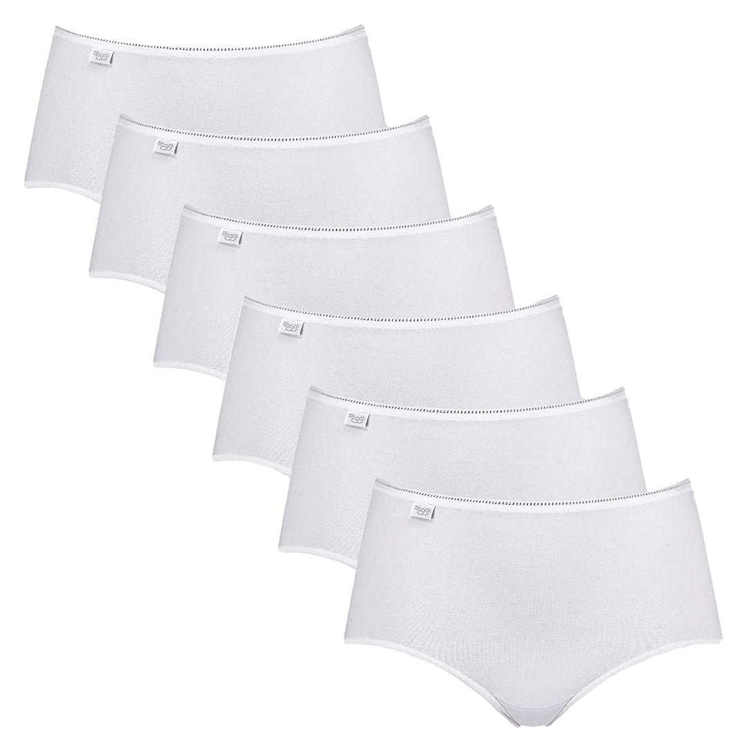 Sloggi Damen Slip (3er Pack) 38 6 X Weiss, 38 6 X Wei&amp;