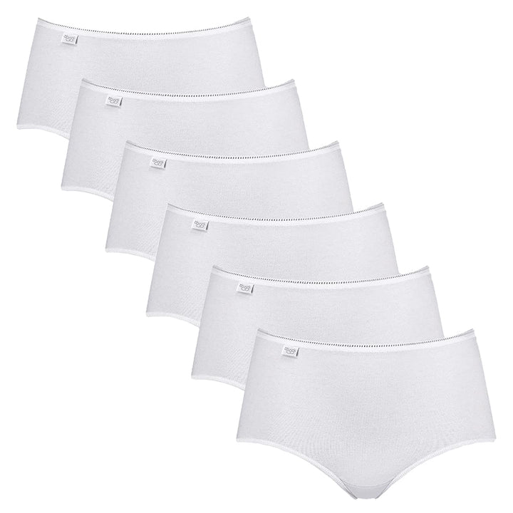 Sloggi Damen Slip (3er Pack) 38 6 X Weiss, 38 6 X Wei&amp;