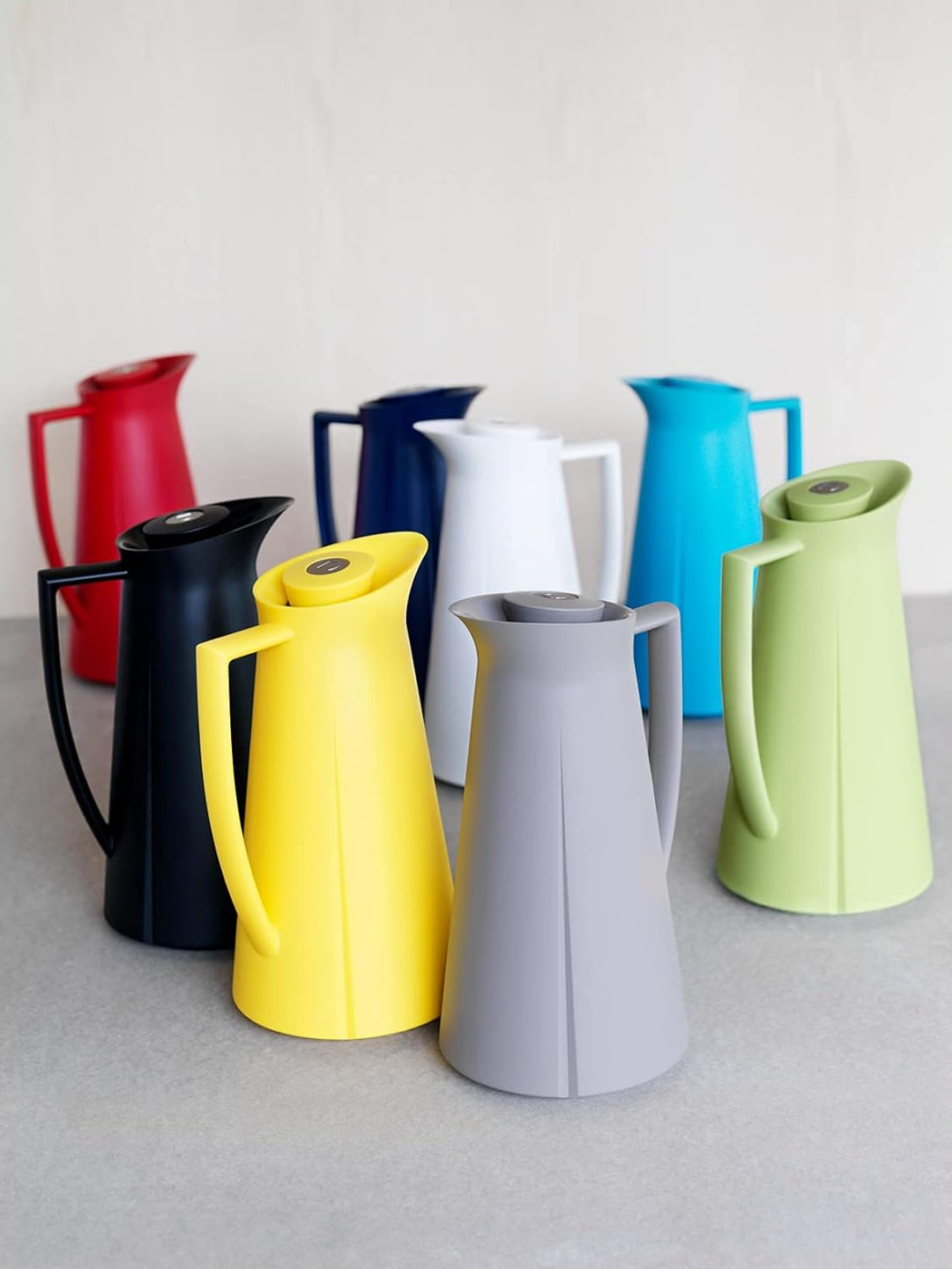 Rosendahl Isolierkanne 1,0 l Grand Cru klassisches Design Tastenfunktion, Weiss