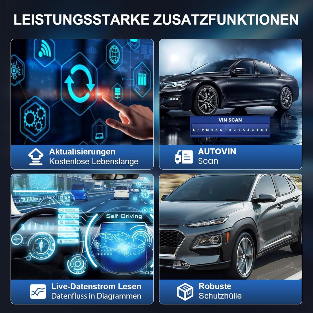 Auto Diagnosegerät, MUCAR CS5 OBD2 Diagnosegerät Mit 5 Systemdiagnosen (ECM/SRS/ABS/BCM/TCM), KFZ Di