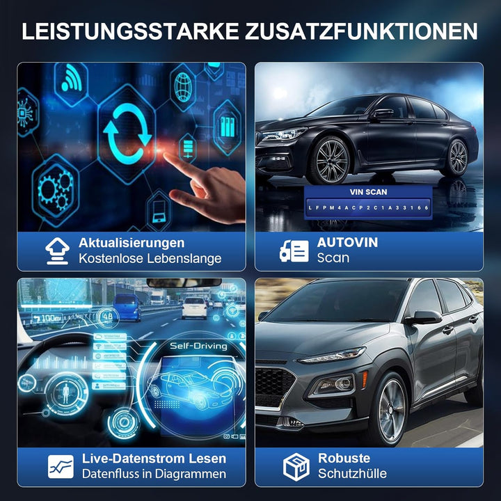 Auto Diagnosegerät, MUCAR CS5 OBD2 Diagnosegerät Mit 5 Systemdiagnosen (ECM/SRS/ABS/BCM/TCM), KFZ Di
