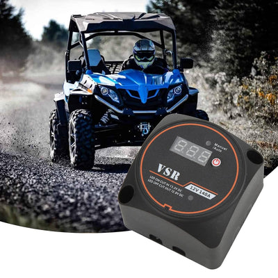 Dual Battery Isolator, KIMISS 12V 140A Spannungsempfindliches Relais VSR mit Display für ATV UTV RV