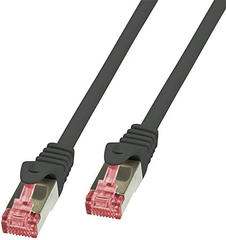 BIGtec LAN Kabel 50m Netzwerkkabel Ethernet Internet Patchkabel CAT.6 schwarz Gigabit SFTP doppelt g
