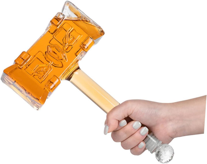 Cabilock Moderne Hammer Wein Dekanter Schnaps Flasche Whisky Karaffe Glas