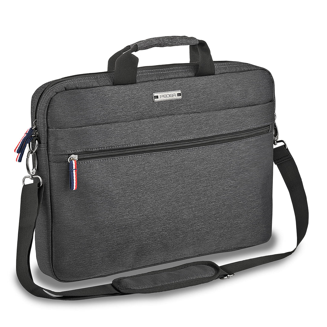 Pedea Laptoptasche 15,6 Zoll (39,6cm) URBAN-HIP Notebook Umhängetasche mit Tablet Fach, grau Utility