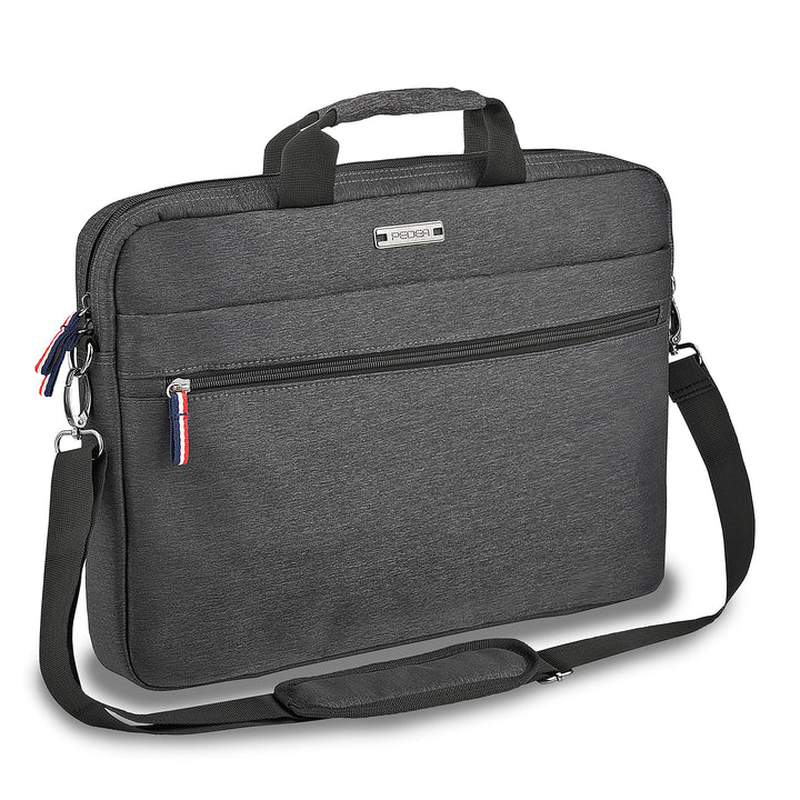 Pedea Laptoptasche 15,6 Zoll (39,6cm) URBAN-HIP Notebook Umhängetasche mit Tablet Fach, grau Utility