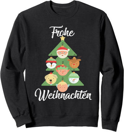 Frohe Weihnachten Weihnachtsmann Tannenbaum Sweatshirt