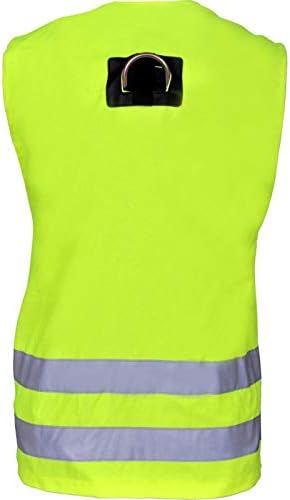Kratos Safety Auffanggurt mit hoch sichtbarer gelber Arbeitsweste, PSA, EN361, EN471
