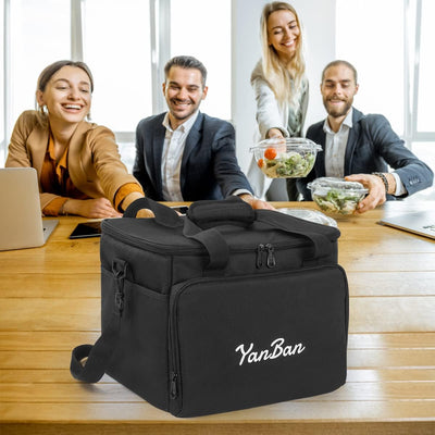 WuYan 30 l grosse Kühltasche, isolierte Lunchpaket-Picknicktasche für Familien-Picknick im Freien, G