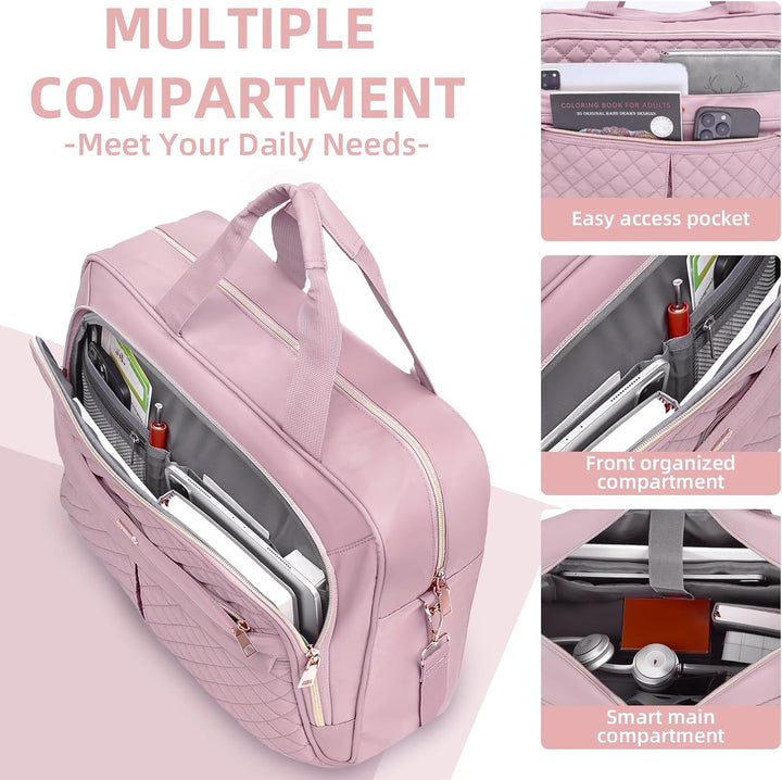 17,3 Zoll Laptoptasche Damen, Laptop Aktentasche Arbeitstasche Wasserdichte | Grosse Lehrertasche mi