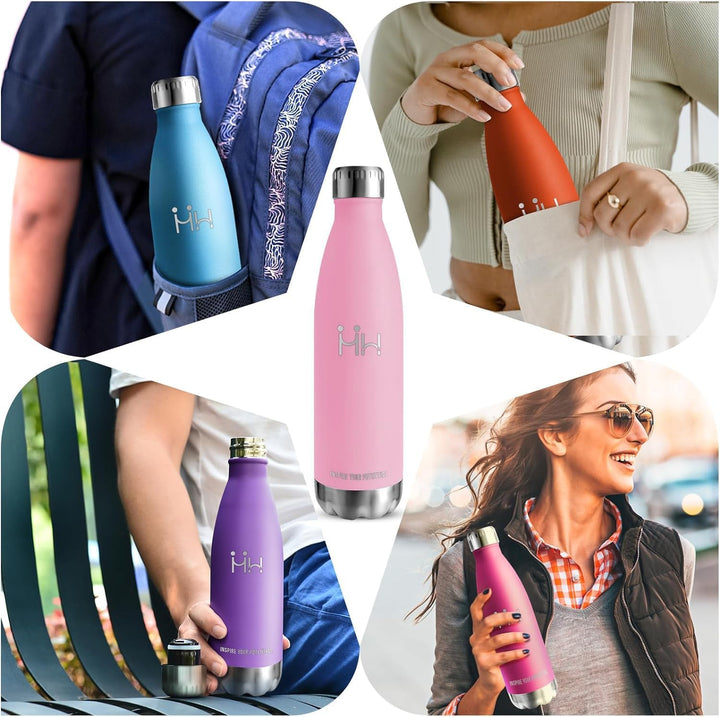 HoneyHolly Trinkflasche Edelstahl - 750ml - Thermosflasche, BPA-Frei, Trinkflasche Sport - Auslaufsi