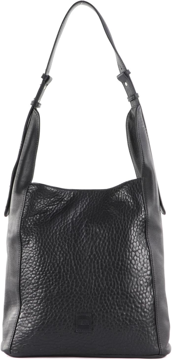 FREDsBRUDER Kelia Schultertasche Leder 36 cm, Schwarz, Einheitsgrösse