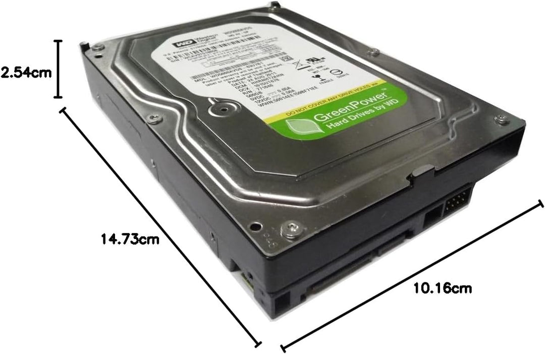 Western Digital WD5000AVDS AV-GP 500 GB interne Festplatte (8,9 cm (3,5 Zoll), 7200rpm, 4,2ms, 32MB