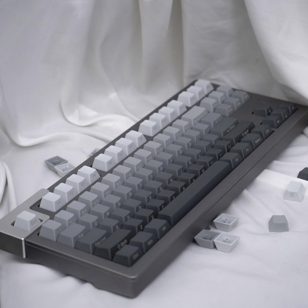125 Tasten Gradient Grau Keycaps PBT Dye Sub Cherry Profil Tastenkappen Set Fit für Cherry Mx Schalt