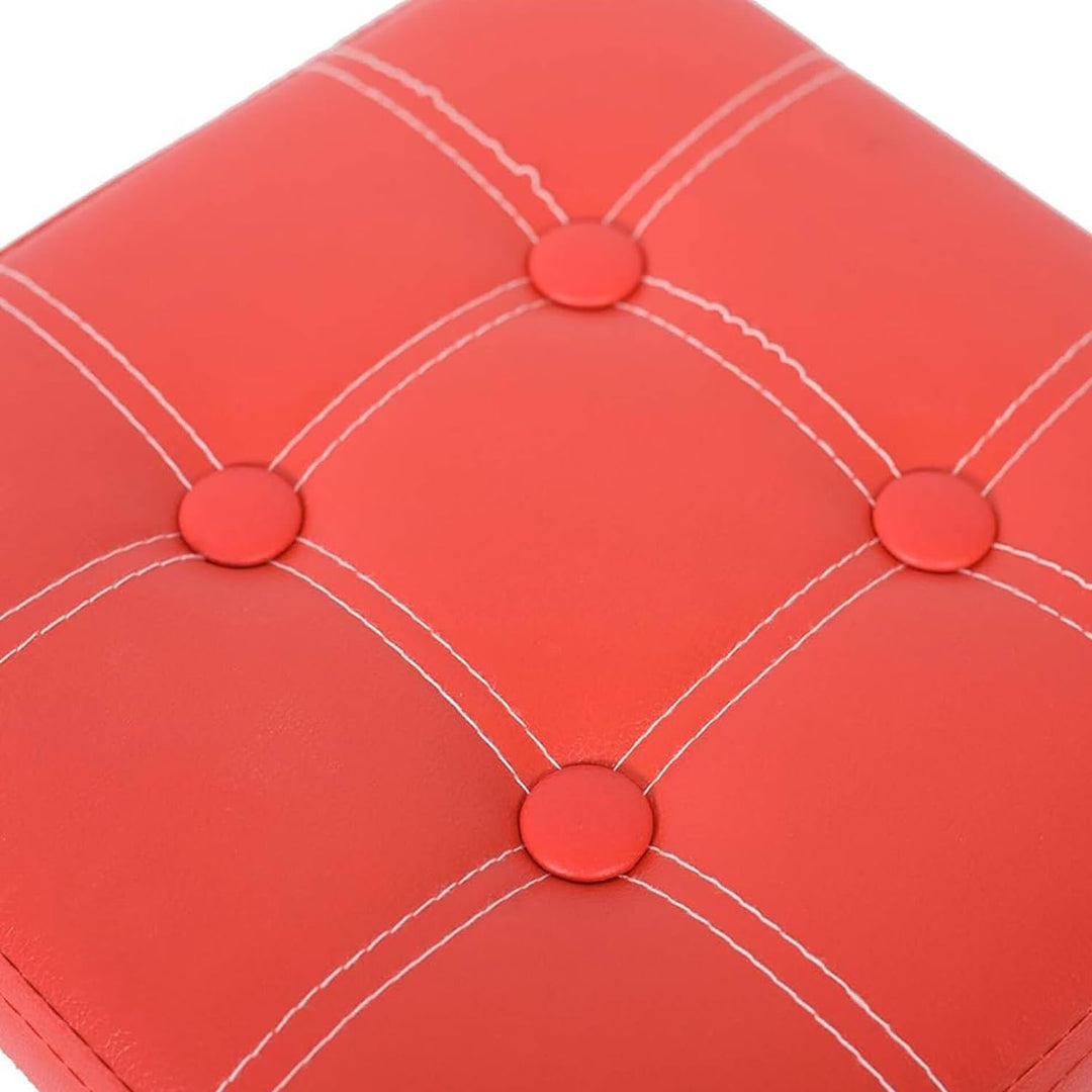 Mobili Rebecca®Sitzbank Sitzwürfel Aufbewahrungsbox Kunstleder Rot Modern Wohnbereich Schlafzimmer 3
