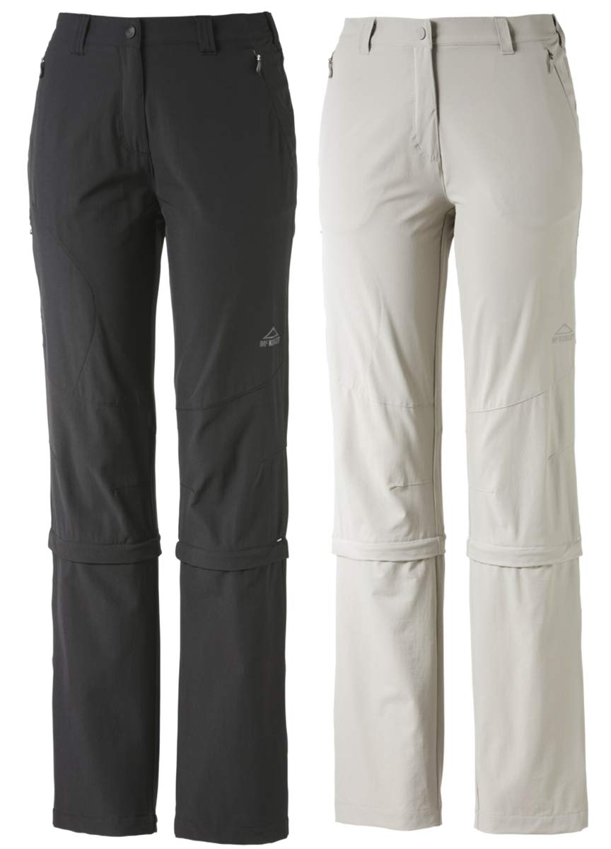 McKINLEY Damen Abzipphose Mandorak, 34 Schwarz