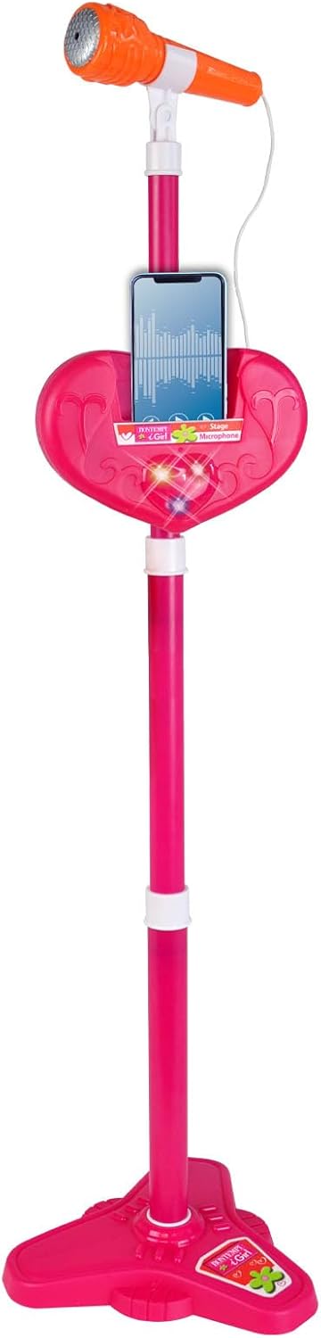 BONTEMPI - Wirelessstage Mic kabelloses Bühnenmikrofon für grenzenlose Auftritte Rosa verstellbare S