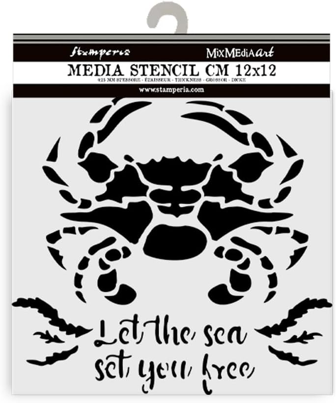 Stamperia - Thick Stencils for Scrapbooks, Albums, Cards, Bullet Journalling, and More, Flexible Mat