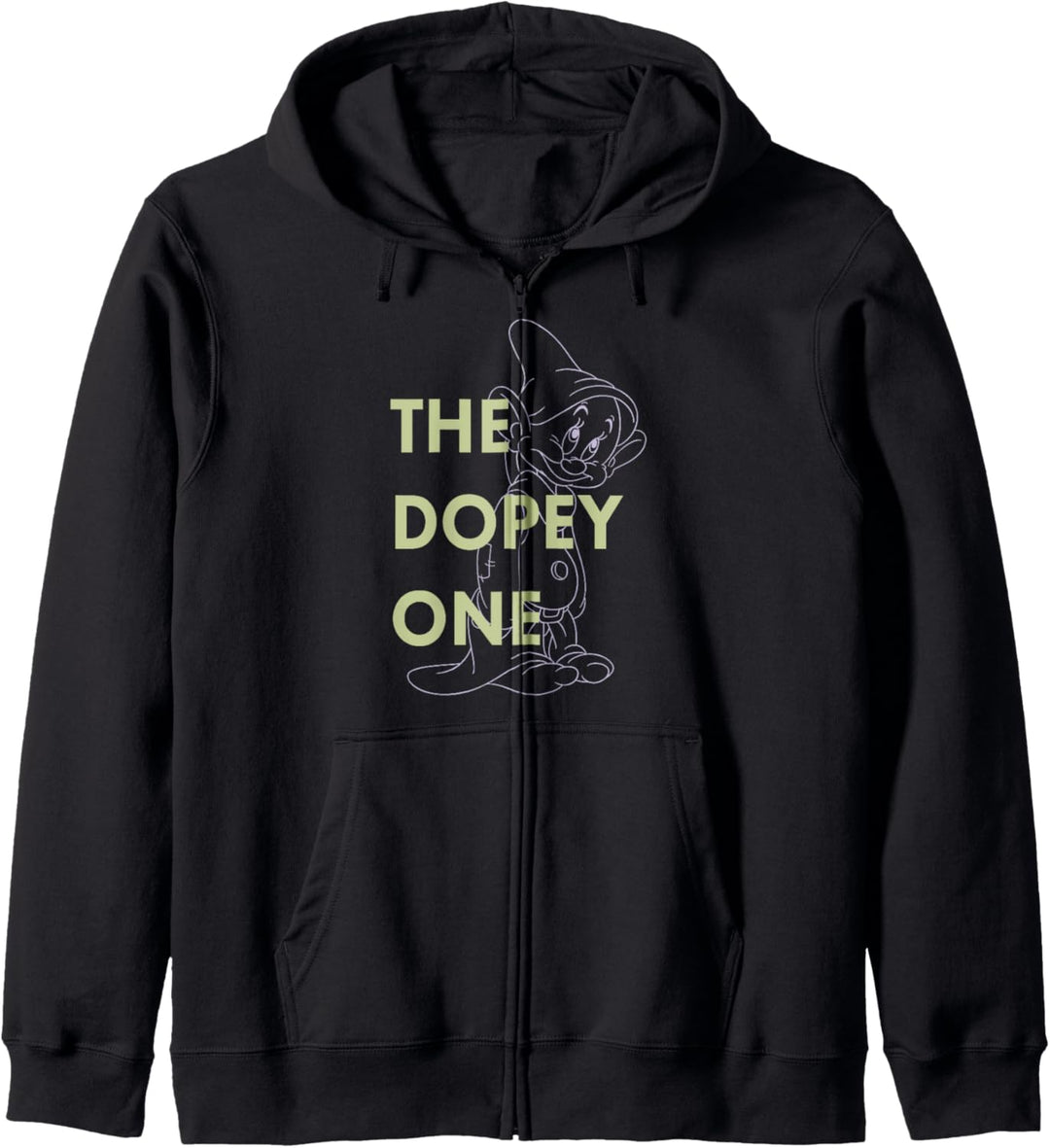 Disney Snow White Dwarf Dopey The Dopey One Outlined C1 Kapuzenjacke