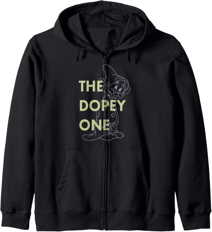 Disney Snow White Dwarf Dopey The Dopey One Outlined C1 Kapuzenjacke