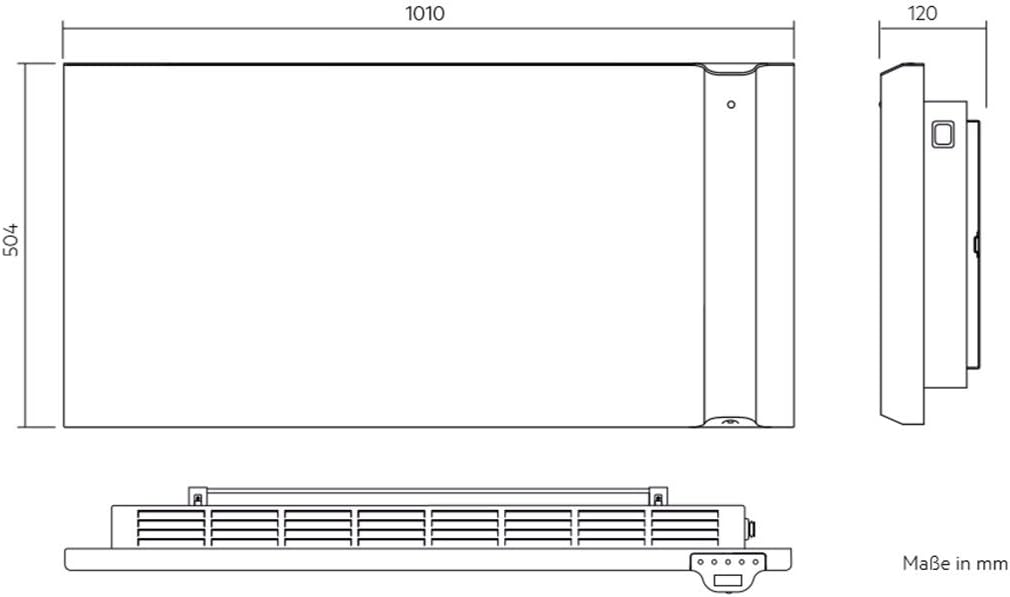AEG Haustechnik Haustechnik Strahlungs- und Konvektor-Heizung DKE 150 für ca. 15 m², 1,5 kW, Energie