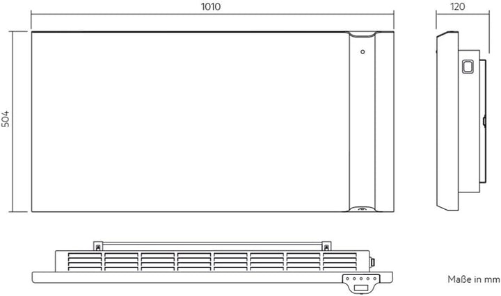 AEG Haustechnik Haustechnik Strahlungs- und Konvektor-Heizung DKE 150 für ca. 15 m², 1,5 kW, Energie