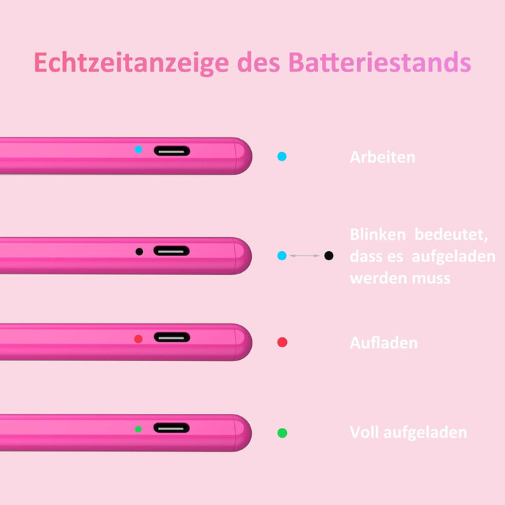 Stylus Stift für Apple iPad 2018-2025, Pencil für iPad A16/10./9/8/7/6, Pro M5/M4/13/12,9/11'', Mini