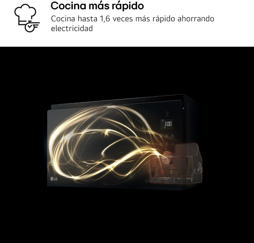 Micro-ondes avec Gril LG MJ3965BPS 39 L 1200W Noir Multicolour, Multicolour