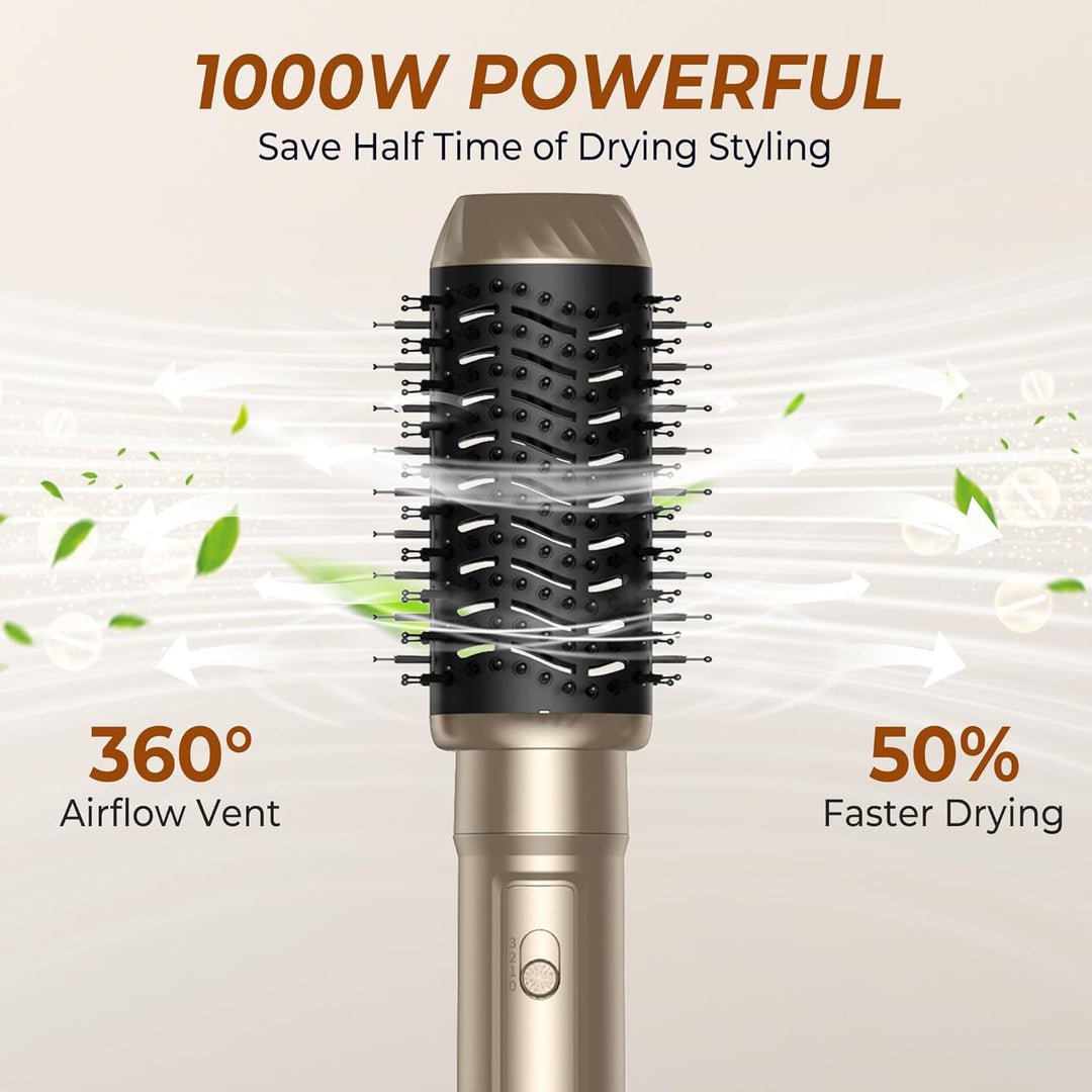 UKLISS Hairstyler 6 in 1 Airbrush Haarstyler | Pro Air Styler Set - 1000W Rundbürstenföhn, Air Curle