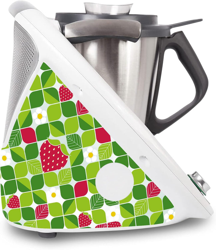 Deko Schutz Aufkleber kompatibel mit Küchenmaschine Thermomix TM6 Design Sticker Klebefolie Zubehör