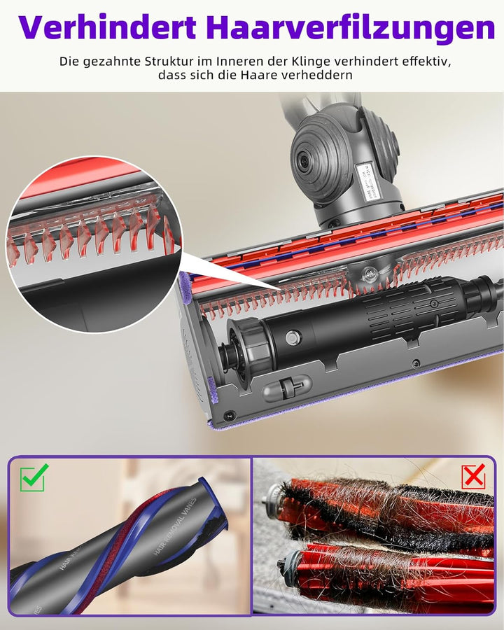 V11 V15 SV22 SV28 Bodendüse Bürste Kompatibel mit Dyson V7, V8, V10, V11, V15 Staubsauger Geeignet f
