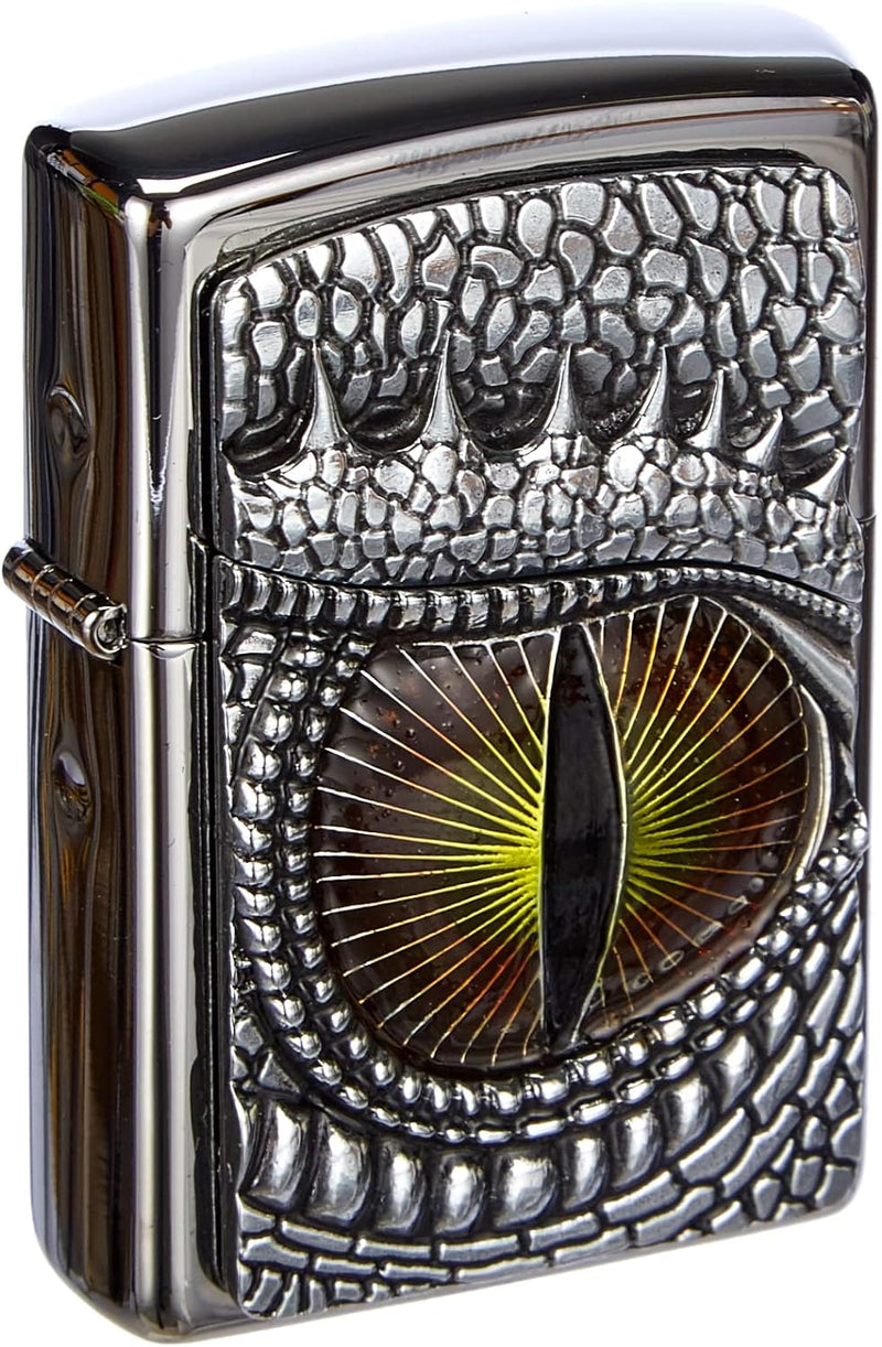 Zippo Feuerzeug 2002539 Dragon Eye Emblem Benzinfeuerzeug, Messing, Dragon Eye