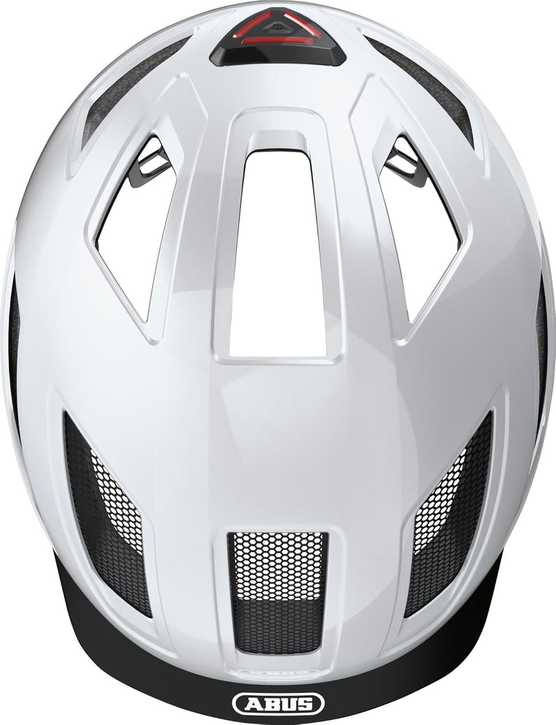 ABUS Stadthelm Hyban 2.0 - Fahrradhelm mit Rücklicht, ABS-Hartschale, guter Passform - für Damen und