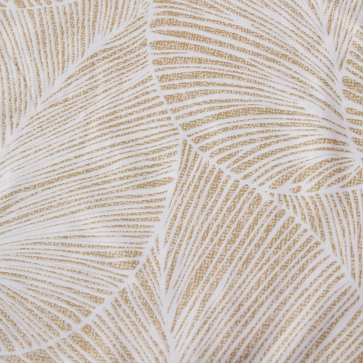 Jemiipee Blumen Bettwäsche-Set mit Tropische Palmblätter Muster, 1 x Bettbezug 200x200 cm mit 2 x Ki