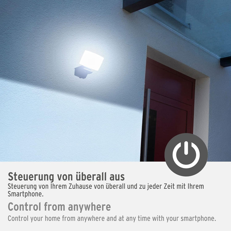 Brennenstuhl Connect WiFi LED Strahler WF 2050 (20W, 2400lm, IP54, diverse Lichtfunktionen über App