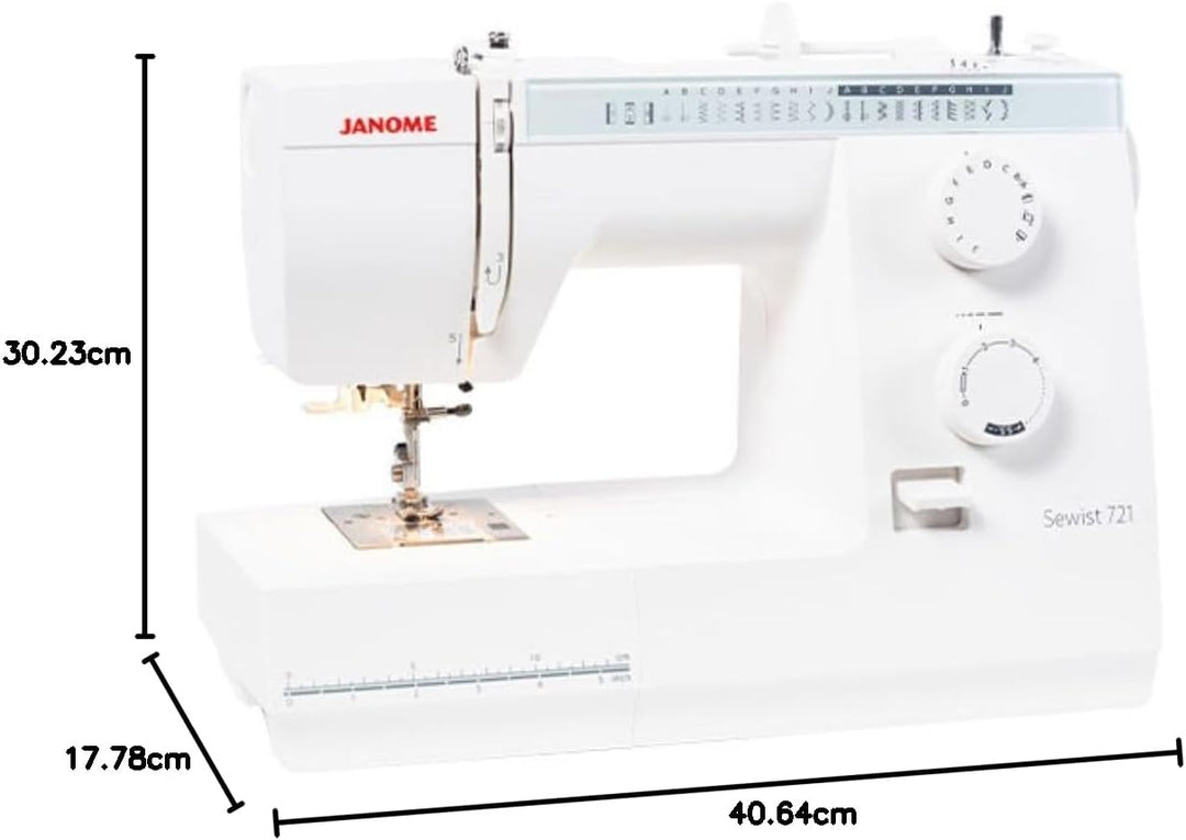 Janome Sewist 721 Nähmaschine mit Bonuspaket