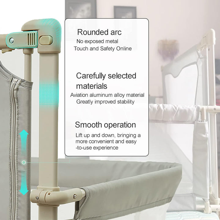 3 in 1 babybett,120x50cm,Babywiege,baby bett,Höhenverstellbares, beistellbett baby boxspringbett,mit