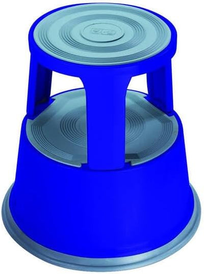 BRASQ Tritthocker mit Rollen ST300 Premium, Elefantenfuss, aus robustem und hochwertigem Stahl, mit