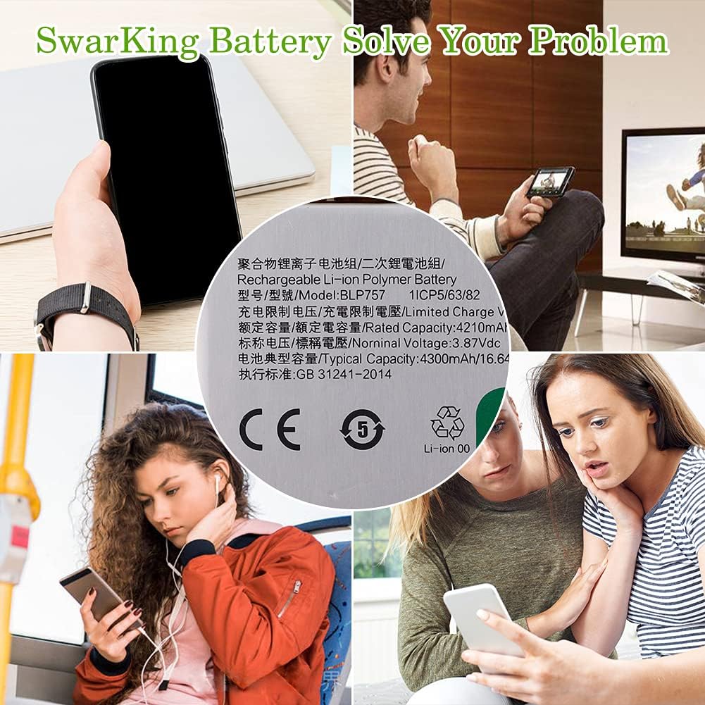 SwarKing Ersatz Akku BLP757 Kompatibel mit Realme 6 Pro RMX2061 RMX2063 with Toolkit