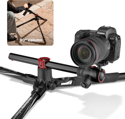 Manfrotto Befree GT XPRO Aluminium Kamerastativ,496 Kugelkopf, Twist Lock-System, 90-Grad, 200PL-PRO