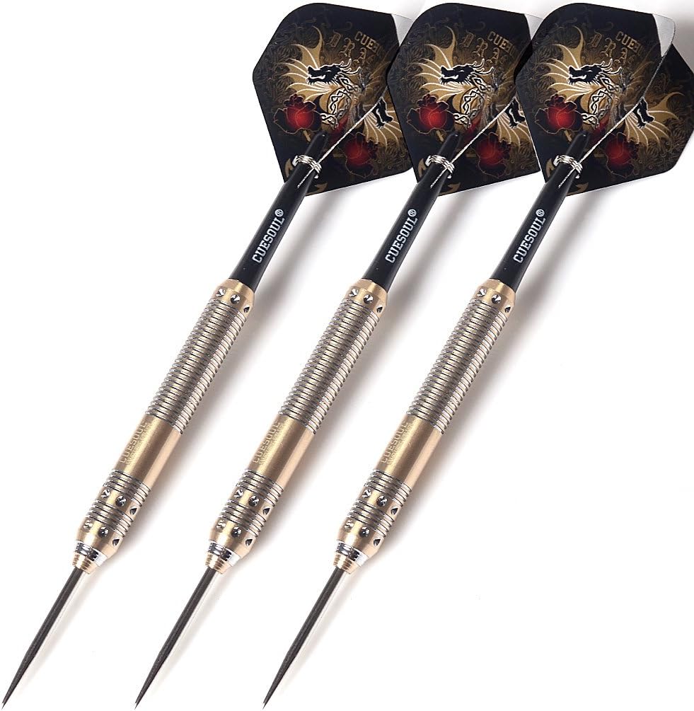 CUESOUL Dragon Deluxe Messing Steel Dartpfeile, 21 Gramm F2302 21 Grams, F2302 21 Grams