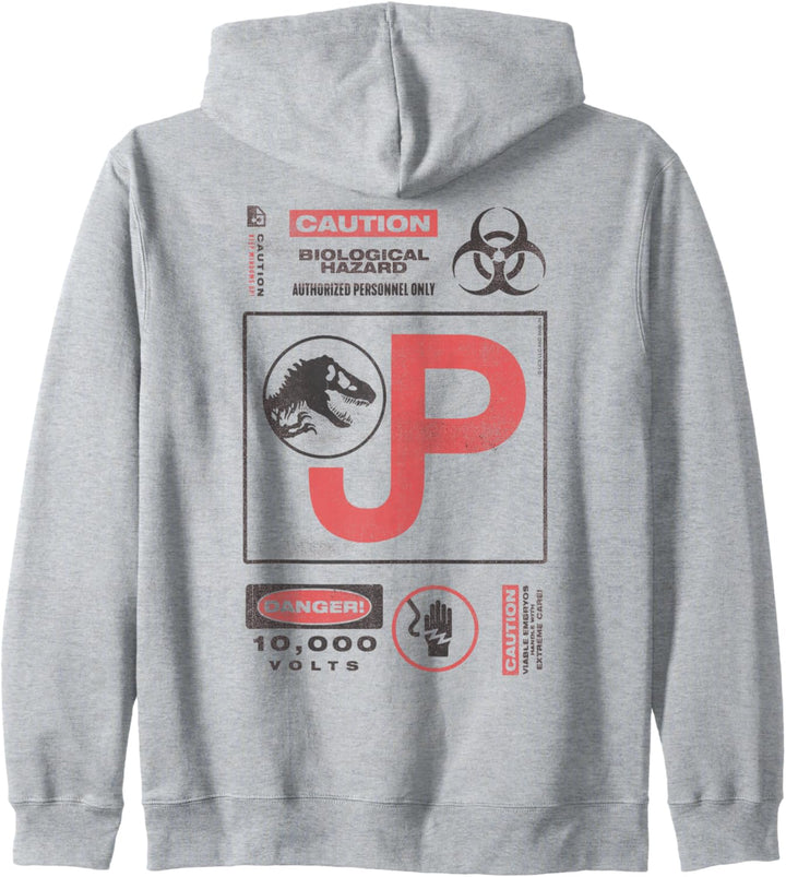 Jurassic Park 30th Anniversary Caution Retro Kapuzenjacke